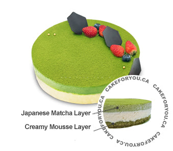 Japanese Matcha Mousse Cake